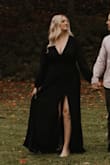 I got this dress for my engagement pictures. I ordered an XL. It was a little long but fit perfectly everywhere else. - Brynne P.