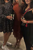 I absolutely loved this dress and received many compliments on it. I'm 5'6" 130lbs 36C and usually order Small or Medium. I trusted the site's recommended size, small, and was happy with it. I preferred the dress to be more fitted on top and loose on the bottom and size small was perfect. - Melissa S.