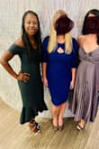 Loved the dress! It runs large in my opinion. I ordered the S and XS and the S was too big in the waist and hip area. Kept and wore the XS to a wedding. Felt and looked amazing. - Tara R.
