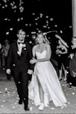 I cannot recommend this dress enough! I bought it as a reception dress and almost ended up wearing it as my ceremony dress. It is such good quality and looks amazing. The only "negative" is that the leg slit does come up super high but I had it sown down and it worked fantastic as a reception dress. Love it!!!! - Lexi J.