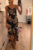 Wore to an autumn wedding. Comfy enough and cute. Love the colors and style. Adjustable straps are amazing. It is close fitting. - Monica G.