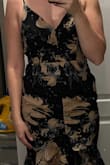 I have small boobs, large hips, and long legs, and this was PERFECT for that. I'm usually between L and XL and the L fit perfectly. I ended up returning and going with a different dress I ordered, but I will 100% keep this in mind for the future because it was so flattering. - Lauren A.