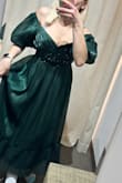 Although I had to get it altered just a bit I wouldn't return it. I love it. It's a beautiful dress very pretty material! - Nicole S.