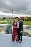 This dress is gorgeous. It fit me like a glove, so I'd say it's true to size. If you want a bit more room, definitely size up. The length for me was perfect with heels and I didn't need to get it altered. I can't wait to wear this dress again! - Julia M.