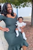 I wore it to my second baby girl's dedication. It was super comfortable and stretchy. Wore a different color last year for my first baby girl's dedication and it fit so nicely that I bought it again in another color. Would definitely recommend it! - Amina M.