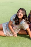 I purchased it for my daughter and it fit so well. It could have been a little longer, however, it is a great dress. - Dawn M.