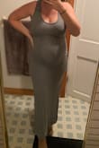 I love the material and the color of this dress! Love love loved it! It was a little tight fitting, so I would personally order another size up so I am more comfortable. - Calsey H.