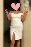 I originally ordered two dresses, but I liked this one the best. It was a little tight but still zipped up. I wore this for my elopement and was comfortable! I recommend getting a size up if you're more pear shaped like me. Overall, I really liked the dress! - Jess G.