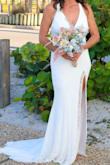 I bought this last minute to wear for my beach wedding. SO glad I did! It was delivered within 5 days, fit perfectly, and I loved this dress! Buy it, now, you will not regret it! - Lauren F.