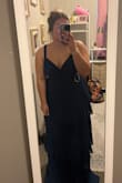 This dress was perfect for the theme of my sorority formal event! Although it was very long, I just used some liquid stitch to make it the perfect length. The straps were a little longer than I like, but it wasn't a huge issue! Also, it came a little wrinkled (as expected when purchasing online) so I just steamed it, and there were no problems. This dress is the best quality, and I can wear it for many more events! Cannot suggest it enough!! - Emily L.