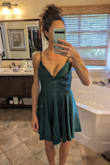 This dress has great support. You truly don't need a bra. it's super flattering and good quality, though I did end up sending it back and keeping a different one, simply bc I realized (as a woman in my 40s) I felt a little silly in a skater-style dress. - Monet G.