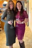 I bought this dress for my son's baptism. It fit perfectly. Originally I had bought the medium, but it was too tight. The large fit great! I got so many comments and it definitely made me feel good about myself! It's a different kind of dress, but classic at the same time. - Kelly B.