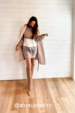 It's big so order a smaller size! I also got the trench from Lulus to go with it. - Danielle E.