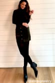 I loved this so much that I ordered it in the brown color too! It's a little short on me but perfect with leggings/tights. - Danielle E.