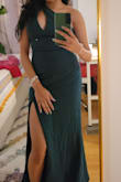 The dress is just as pictured... great quality and love the neckline! - Umme H.