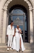 Loved this dress so much for my wedding. I had the get the bust area taken in, but only a little. I also added a belt. It's not too heavy and the bow in the back is such a cute touch. Overall, I'm extremely happy with this dress! - Rashida P.