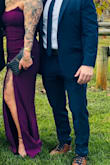 Sensational Beauty Plum Purple Strapless Maxi Dress