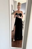 Love the big ball gown feel of this dress! So much fun to twirl in, hides the mom bod but still feels sexy. Was torn between this and another dress for a Halloween masquerade party. Ended up choosing another Lulus dress but this one made it hard! I'm 5'8 and had on 3.5-inch heels and it was barely off the ground, but I loved the length and would not alter it even if I chose shorter heels. - Katie S.