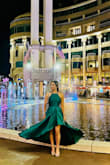 I bought it for my birthday party. I kept getting compliments the whole time. Emerald green looks royal and classy in person. You will find strangers looking at you randomly. Get this dress! 1000/10! - Parul M.