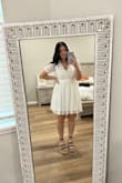 The most flattering dress. The lace detail is the perfect touch! So comfortable and has a built-in slip so it's not see-through at all. Fits true to size! - Marissa S.