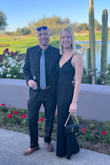 Amazing dress. It fits like a glove and the back is amazing! It was long enough for being 5'10" which is nice! I did have to stuff the cups a little with padding since I'm small-chested but it stayed all night! - Amy K.