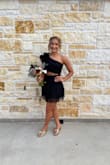 These beautiful gold shoes are the perfect touch to complete your look! They are even more beautiful in person! We exchanged them for 1/2 a size smaller, and they fit just right! - Sabrina B.