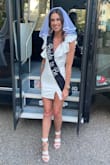 This dress was EVERYTHING for my night out on my bach weekend! I ordered a small and it fit snug and flattering. True to size. Short. But it was fine for a bachelorette. - Jesslin K.