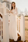 So comfortable, flattering and gorgeous! I wore this for my bridal shower, gender reveal and newborn photos. Love this dress. Simply elegant and classy - Jesslin K.