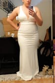 I liked the body of this dress and felt like it fit well, except for the chest area. Would need the straps shortened to make the area tighter. If you have a larger bust, this would be beautiful! Very comfortable and good quality fabric. - Jaclyn O.
