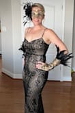 This dress was super sexy and form fitting! I wore it for a Masquerade Murder Mystery Ball. I received many compliments. I have a smaller chest, so recommend sizing up if you have a bigger chest. - Jeni M.