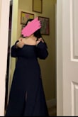 I'm usually a large, which fits perfectly except for the bust, so had to size up to XL for more room in the chest! But it was worth it because this dress is gorgeous. Fellow 5'2 girlies...I also had to get it altered. Even with my highest heels, it was too long. - Emily L.