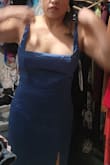 The dress is beautiful, but the front is low that it's almost showing my nipples - Alma M.
