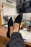 I have both colors! These are the classiest, no-heel, most comfortable fancy shoes. - Tonya W.