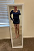 Bought this for one of my work Christmas Parties. But this is also too short. I'm 5/5 165lbs & I have short legs but this dress is still too short really fits me like a shirt. A shame because it's a pretty dress. The fabric, color & style are gorgeous & the quality. I wish it was longer. I might just have my seamstress make it into a shirt. I like the top portion of this dress. - Lisa F.