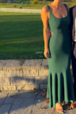 Often times, it is hard for me to find a dress that fits my smaller waist and larger hips, which causes a bubble of fabric on my back. That is not the case with this dress! It fits so well and is tight in all of the right places. The fabric is also very comfortable and easy to dance in. I can't recommend enough! - Christine M.