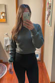 Super cute and warm. I wear it with high waisted leggings or pants. If not, it's short and shows a lot of midriff - Suzie W.