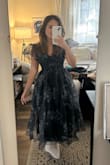 I thought the quality and color of the dress were great, and it seemed to fit true to size but it was a little childish looking on me. The sleeves had a bit too much poof! I returned. - Micaela K.