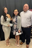 I received lots of compliments on my dress. The fit was true to size, a little difficult to put on and adjust but not a deal breaker. - Jacqueline R.