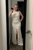 This fits perfect, as per the measurements they provide. It's beautiful and really high quality. I will be wearing this for my beach wedding. Absolutely perfect in every way - Chantal B.