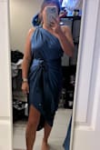 I just received this dress, and so far I am loving it! It fits perfectly, and I am obsessed with the color! - Maddie R.