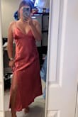 This dress is stunning. I love the color and pattern. I feel like this dress can really be dressed up or down. - Maddie R.