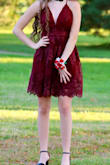 Overall, very cute. I do have to say though it was so, so low cut. I did some alterations and it looked great (ignore the awkward pose in the picture). - Maddy A.