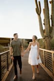 I read the reviews, and some people said it runs a little large and to consider sizing down - I usually buy mediums at other stores but ordered a small, and it fit like a glove. I wanted a cute, knee-length dress for our elopement photos, and this dress was exactly what I imagined. - Erin M.
