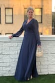 LOVED this dress! The wedding we attended was in an old but grand hotel so I wanted something simple but elegant. I loved it so much that I also purchased it in burgundy! - Mary K.