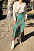 I wore this skirt for a rehearsal dinner for a friend's wedding. It was so perfect! I have a hard time finding skirts to fit my waist and hips, but this one fits flawlessly. It was so elegant. It can easily be dressed up or down as well. I paired it with a cream sweater and white boots for fall. I will definitely be wearing it again soon! - Cora A.
