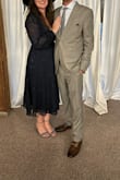 I bought these on sale and thought maybe I'd keep them. I ended up wearing these to a wedding and they were perfect. They were very comfortable. I wore them all night. - Katlu B.