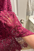 The dress is nice, but be sure to inspect it thoroughly! My dress had an enormous hole in the lace layer on my back, which I didn't notice until the day before the wedding even though I had tried on the dress two weeks before. The hole was on my backside and I couldn't see it. Unfortunately, because the material is lace, it's also difficult to notice when it's on a hanger. I only realized it because my mom came over the day before the event and noticed it. I had to scramble to find a tailor the following morning. The tailor was able to repair the hole but caused that part of the dress to lift and stick out. For this reason, I would probably never wear the dress again. If not for the hole and the inconvenience it caused me, I'd say the dress was nice. - Kristy S.