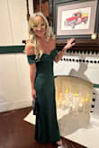 I thought this dress fit perfectly! I received many compliments on the style and the color. It was perfect for the occasion I had and I plan on wearing it to a winter wedding as well. I wish the zipper was easier to get up the seam of the dress. - Christin C.