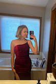 Love the style and fit of this dress. It's very flattering. I will say that I am 5 foot 7, and it just barely touches the ground so this dress is not for the tall girlies. - Megan T.