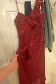 I ordered this a month before the wedding. It fit very odd on my body, so I reordered in a different size and they sent it no problem. I wear it to the wedding, and it literally just starts falling apart. There are at least 3 places where the seams just came undone, and the dress started to fall apart. It's a very pretty dress, but the quality is not nearly what I'm used to with Lulus dresses. - Autumn H.